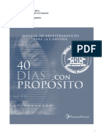 Campaña 40 Dias Con Proposito Manual