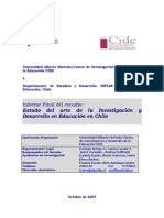 Estado-Del-Arte de La Investigación Desarrollo Educación Chile