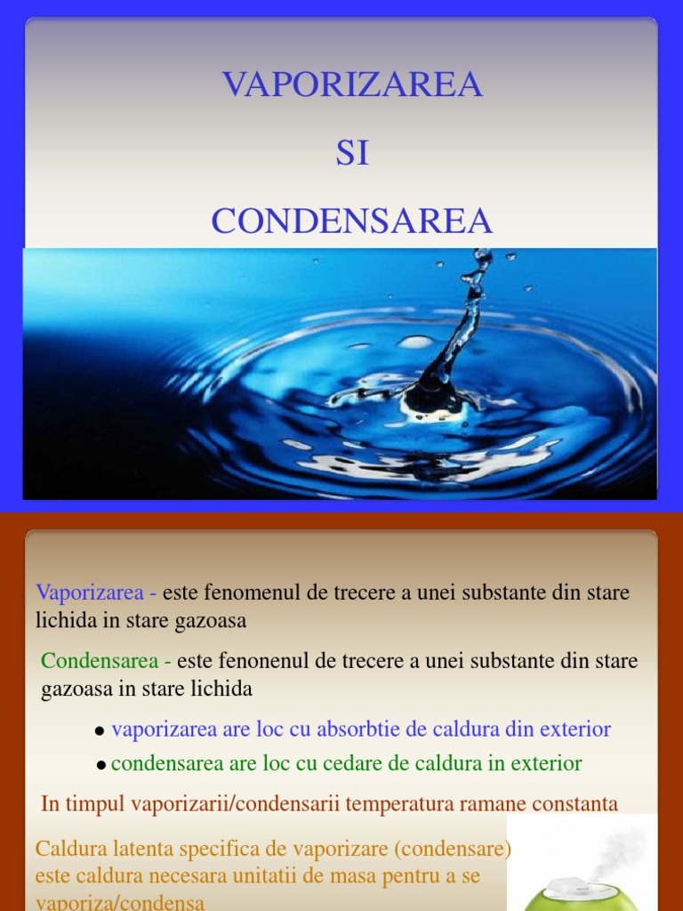 condensarea