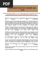 Download AO No 270 - IRR of RA 7160 by Mauricio Justin SN152274758 doc pdf
