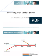 BPM Conference Portugal 2013 - Ivo Velichkov "Reasoning with Taskless BPMN​"