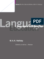 Halliday - Language and Education PDF
