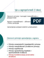 Upravljanje U Agroprivredi I Deo - 2007