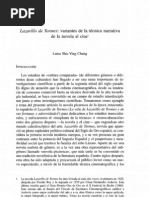 Lazarillo de Tormes - Variantes de La Técnica Narrativa