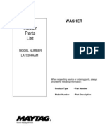 Washer Repair Part List - Lat9304aam