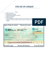 Partes de Un Cheque