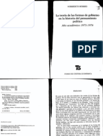 La Teoria de Las Formas de Gobierno Norberto Bobbio