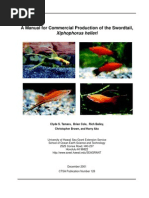 Download a manual for commercial production of the swordtail xiphophorus helleri by nlribeiro SN15234481 doc pdf