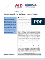 USAID AED Policy Brief 6 - Plataforma Integrada de Información Social de Guatemala