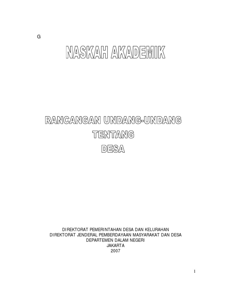 2007_09_-_Naskah_Akademik_Pemerintahan_Desa