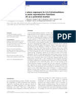 .The Effects of An in Utero Exposure To 2,3,7,8-Tetrachlorodibenzo-P-Dioxin On Male Reproductive Function