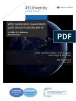 What Sustainable Development Goals Should Australia Aim For? 