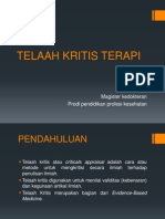 Telaah Kritis Terapi