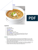 Red Lentil, Chickpea & Chilli Soup: Ingredients