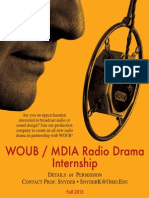 WOUB / MDIA Radio Drama Poster Fall 2013