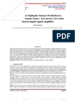 A design for Epileptic Seizure Prediction to
boost performance issues low power, low noise
neural signal signal amplifier