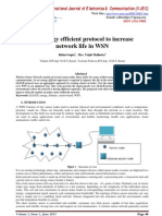 An Energy efficient protocol to increase
network life in WSN