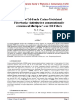 Design of M-Bands Cosine-Modulated
Filterbanks victimization computationally
economical Multiplier-less FIR Filters
