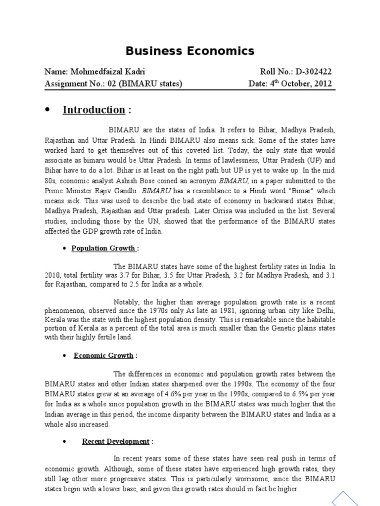 ECO Assignment 2 | PDF