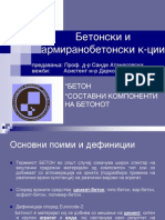 01 - Betonski I Ab K-Cii (Arh) - Sostavni Komponenti Na Betonot I Proektiranje Na Sostavot Na Betonot