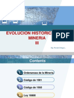 III. Evolucion de Mineria