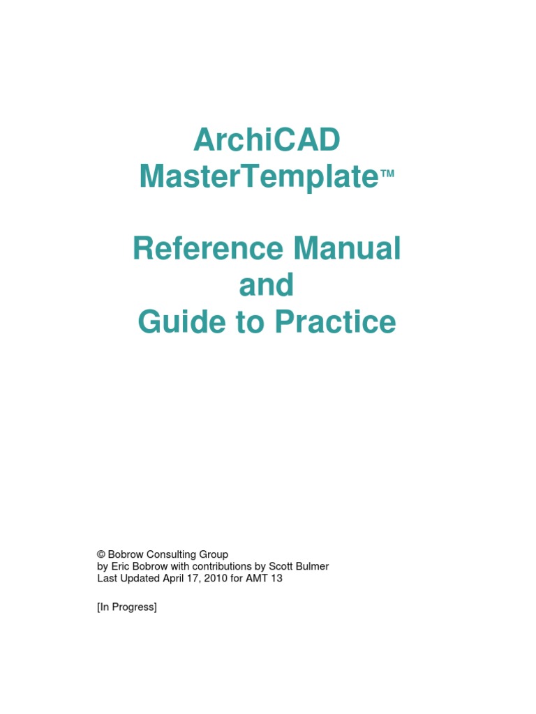 Archicad Master Template Free Download