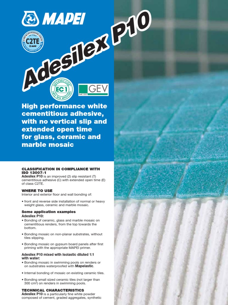 Adesilex P10 - TDS | Adhesive | Tile