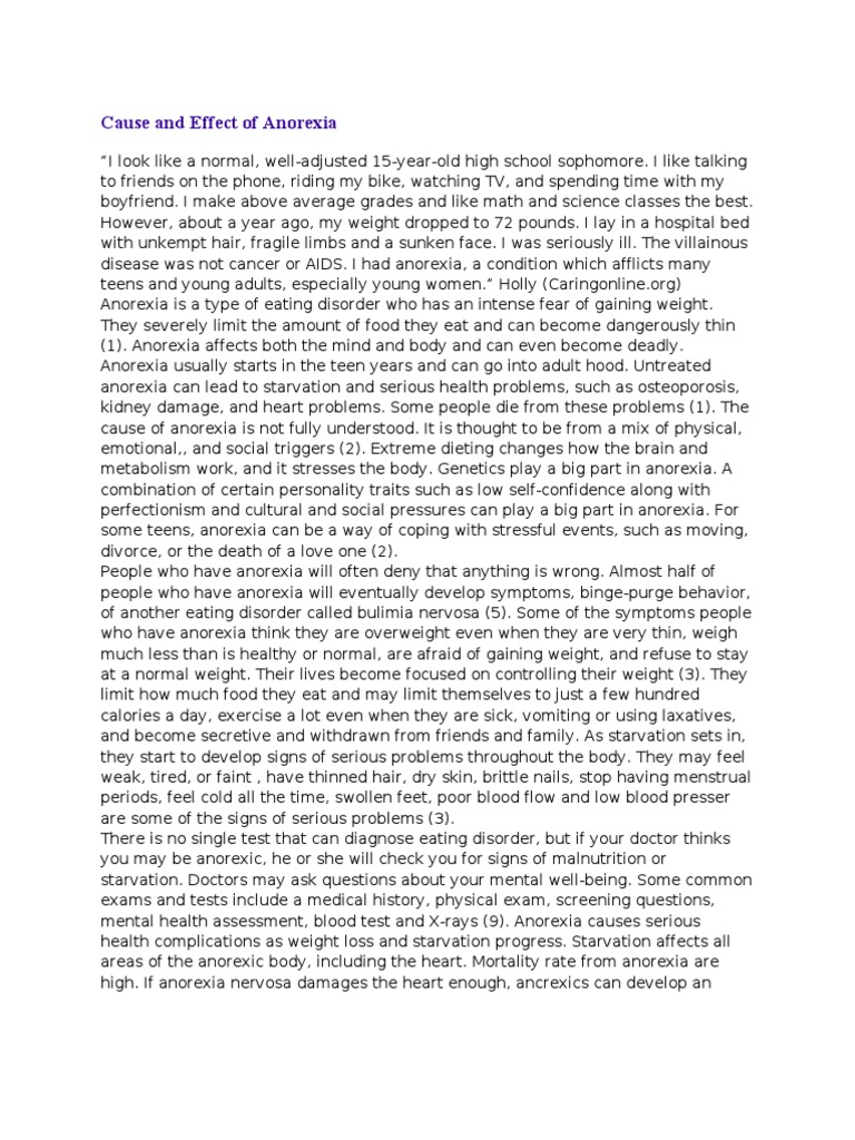 Anorexia nervosa essay introduction picture