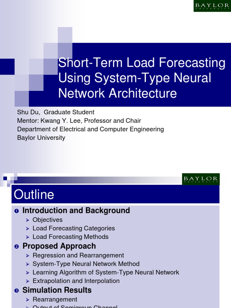 Short-Term Load Forecasting with Neural Networks | PDF | Basis (Linear ...