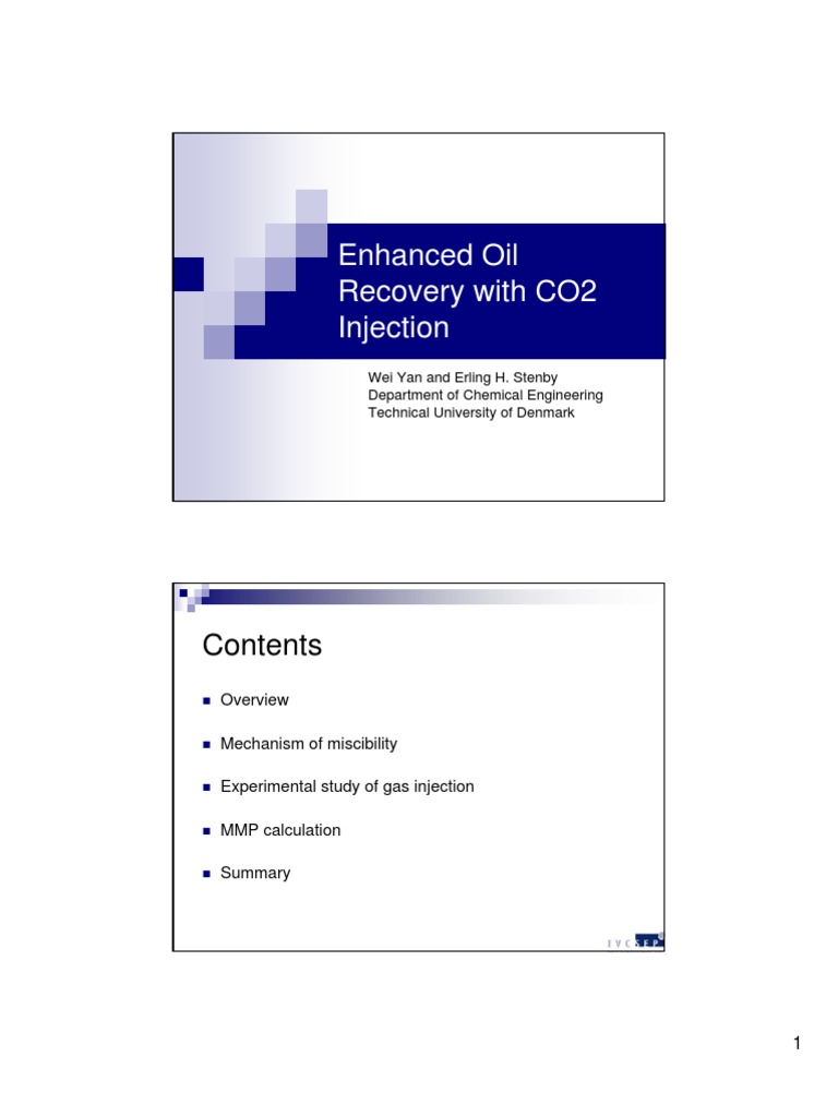Co2 Eor PDF Enhanced Oil Recovery Carbon Dioxide