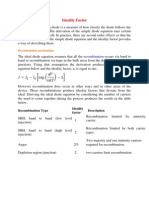 Ideality Factor For PN Junction Diode