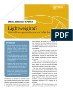 Samara Lightweights Report On Political Participation in Canada