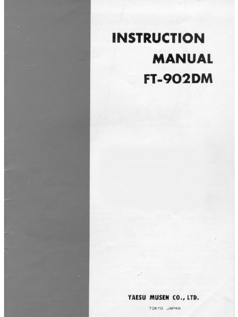 Yaesu FT 902dm | PDF