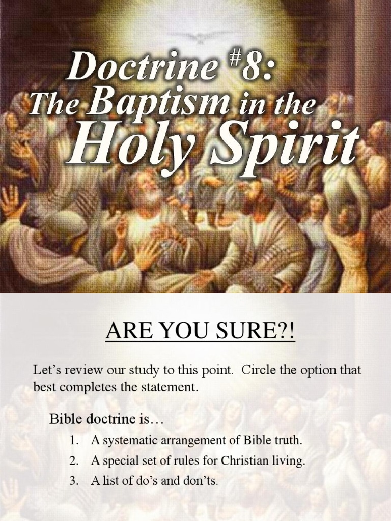 Understanding Holy Spirit Baptism | PDF | Baptism With The Holy Spirit ...