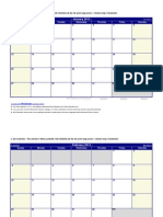 2013 Monthly Calendar