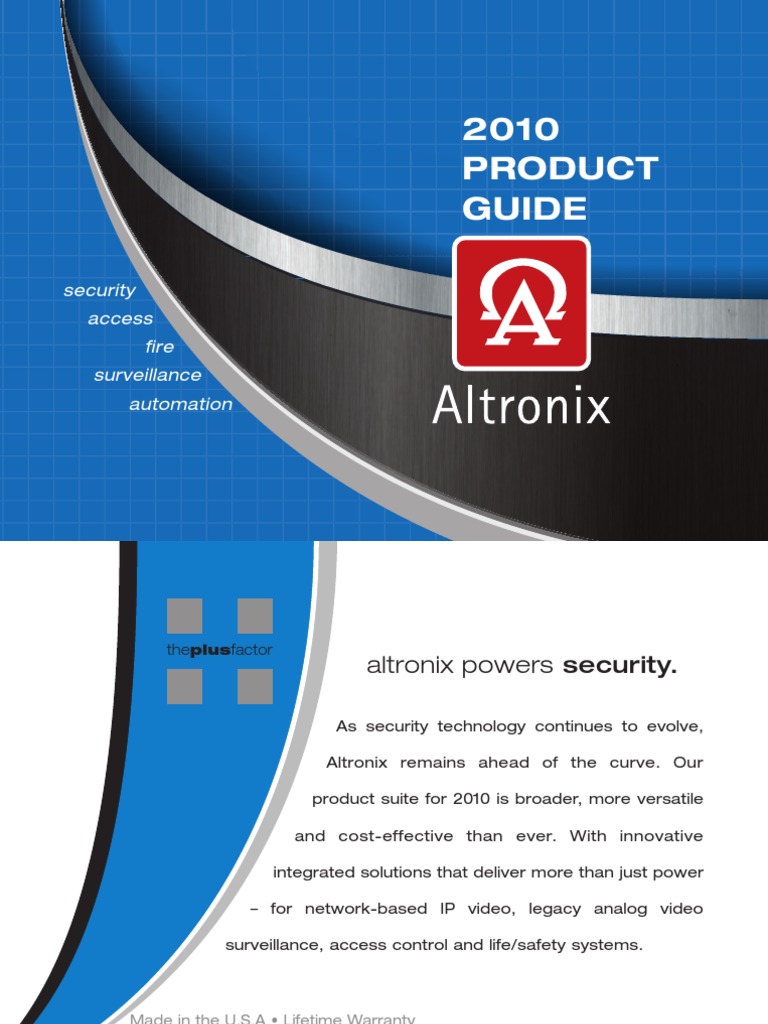 2010 Product Guide: Security Access Fire Surveillance Automation | PDF ...