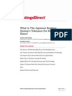 What Is The Japanese Banking System's Tolerance For Rising Interest Rates?