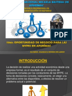 Oportunidad de Negocio Para Las Mypes en Apurimac