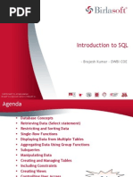 BSL SQL Training Part I