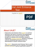 Uttaranchal Joint Entrance Test