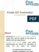 Punjab CET Examination: A Complete Guide