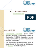 KLU Examination: A Complete Guide