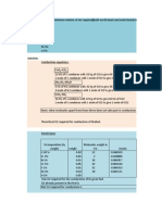 Calculation of Combustions