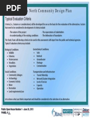 Panel25-Typical Evaluation Criteria