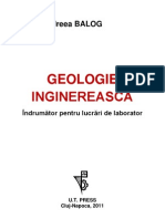 Andreea Balog - Geologie Inginereasca - Indrumator Pentru Lucrarile de Laborator