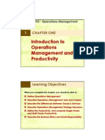 1-Introduction To Operations Management and Productivity