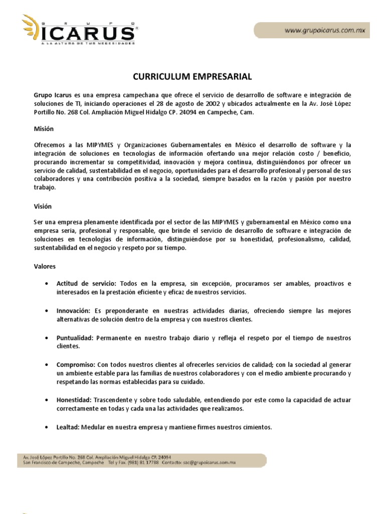 Curriculum vitae empresariales 06 image