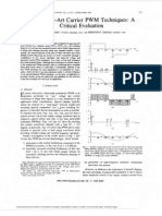 State of The Art PWM Techniques A Critical Evaluation