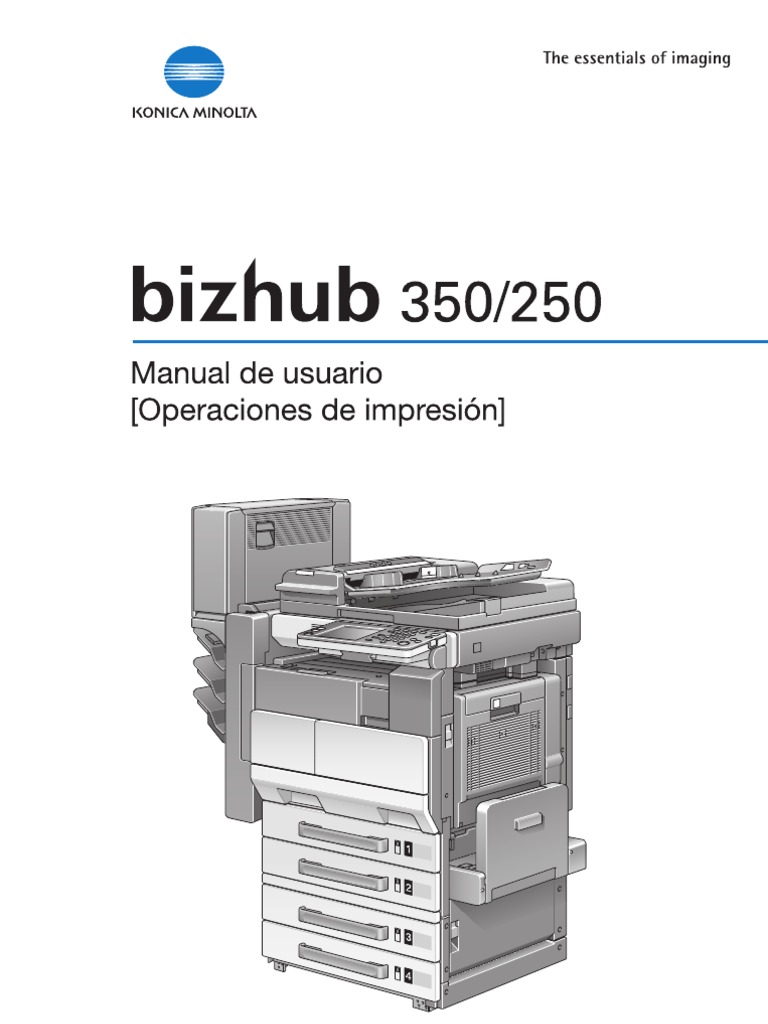Manual de Konica Minolta Bh 350