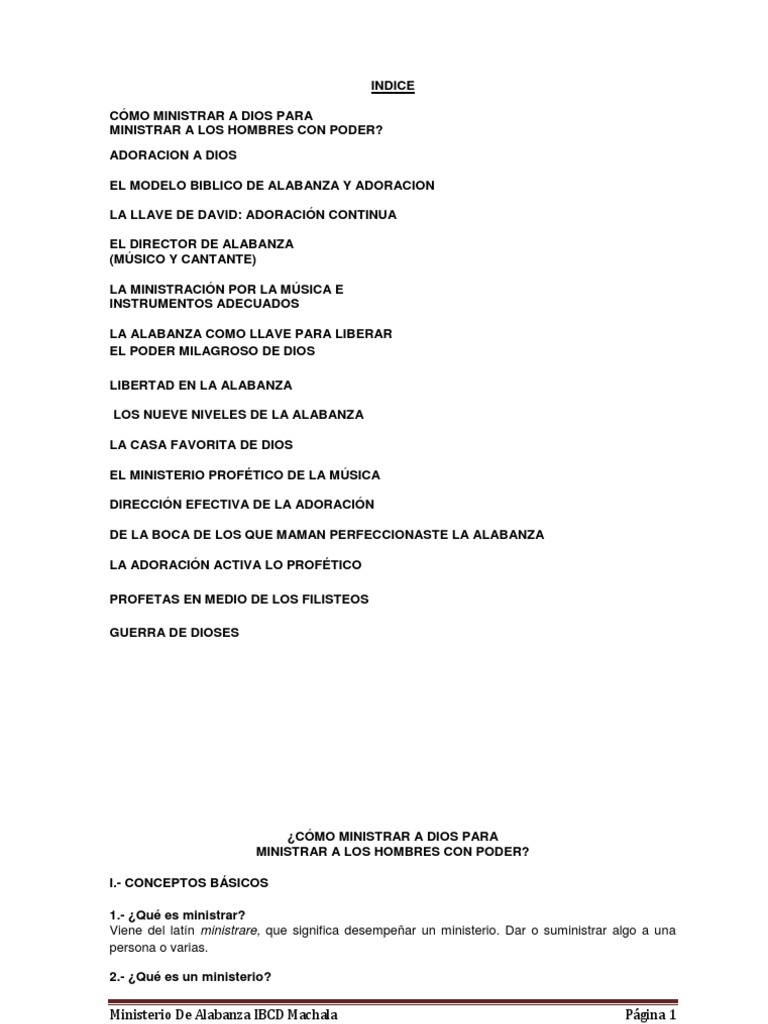 Discipulado de Alabanza y Adoracion | PDF | Salmos | David